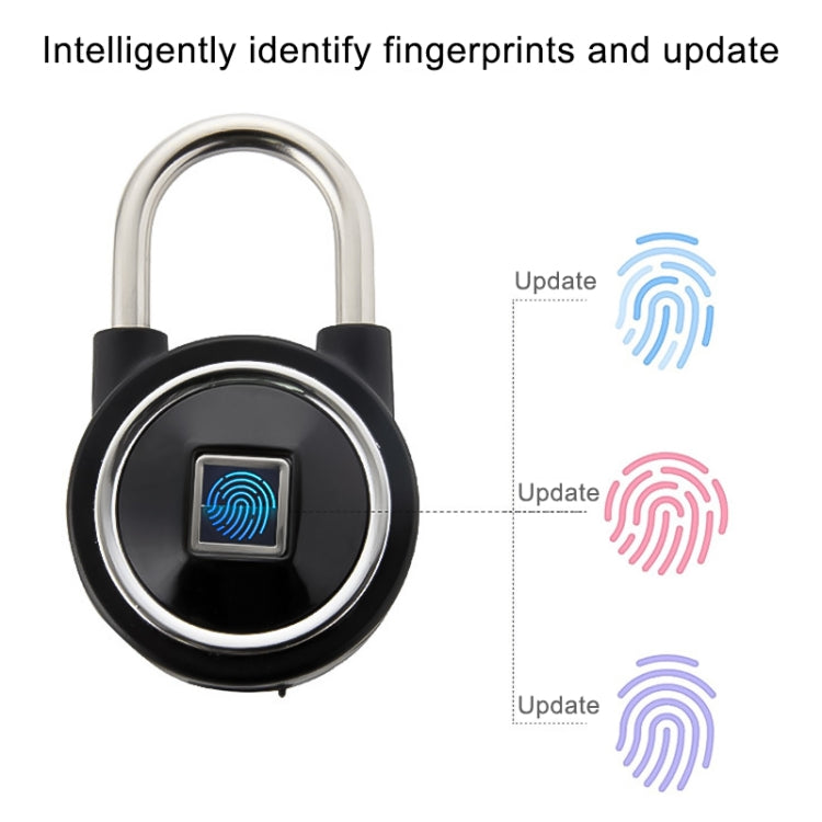 Waterproof Intelligent Bluetooth Fingerprint Padlock Remote Unlocking for iOS / Android, Fingerprint and Remote Padlock(Black), Fingerprint and Remote Padlock(Blue), Fingerprint and Remote Padlock(Silver)