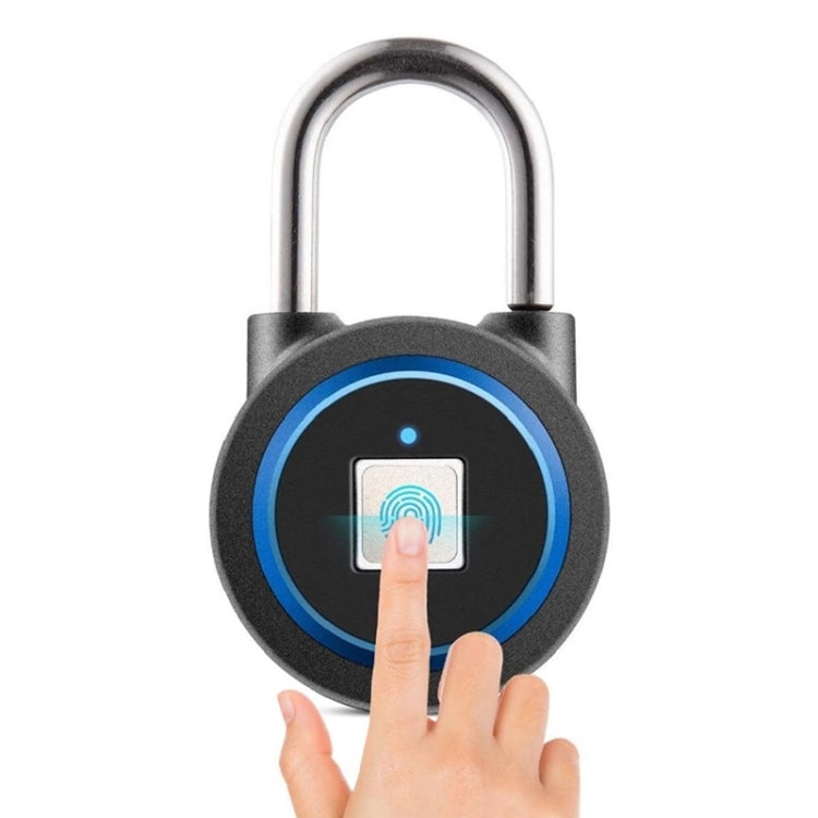 Waterproof Intelligent Bluetooth Fingerprint Padlock Remote Unlocking for iOS / Android, Fingerprint and Remote Padlock(Black), Fingerprint and Remote Padlock(Blue), Fingerprint and Remote Padlock(Silver) Fingerprint and Remote Padlock(Blue) Blue