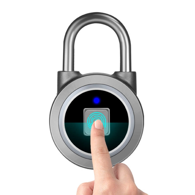 Waterproof Intelligent Bluetooth Fingerprint Padlock Remote Unlocking for iOS / Android, Fingerprint and Remote Padlock(Black), Fingerprint and Remote Padlock(Blue), Fingerprint and Remote Padlock(Silver) Fingerprint and Remote Padlock(Silver) Silver