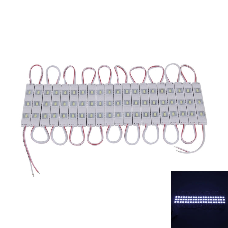 20×1W Sign LED DC 12V 3 SMD-5630-LEDs Module Waterproof Super Bright Light White Light