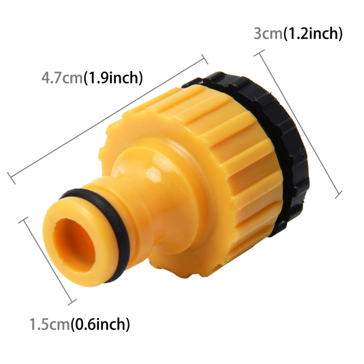 Universal Standard Faucet Hose Connector Quick Connector Washing Machine Water Cannons and A Garden Lawn Sprinkler System Pipe Suit for 1/2inch and 3/4inch Pipe, For 1/2inch and 3/4inch Pipe