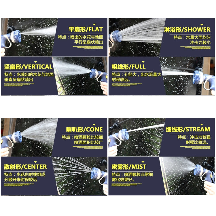 8 Function Garden Water Gun Multi-functional Spray Gun Gardening Spray Gun Watering Guns Adjustable Hose Nozzles 8 Pattern Garden Water Gun, 8 Pattern