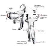 W-77 Paint Spray Gun Sprayer lower Pot Pneumatic Tool for Home Car, Hole diameter: 3mm, Paint Spray Gun