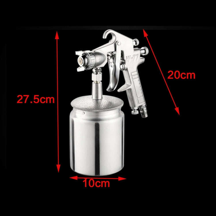 W-77 Paint Spray Gun Sprayer lower Pot Pneumatic Tool for Home Car, Hole diameter: 3mm, Paint Spray Gun