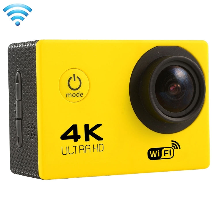 F60 2.0 inch Screen 170 Degrees Wide Angle WiFi Sport Action Camera Camcorder with Waterproof Housing Case, Support 64GB Micro SD Card, F60 (Yellow), F60 (White), F60 (Silver), F60 (Magenta), F60 (Blue), F60 (Gold), F60 (Black) F60 (Yellow) Yellow