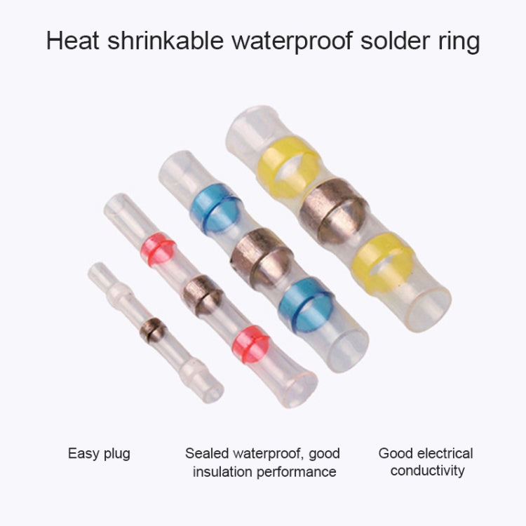 100 PCS / Box Professional Water Resistant Solder Ring Heat-shrinkable Tube, 100 PCS / Set