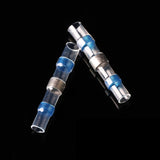 100 PCS AWG16-14 1.5-2.5mm Seal Heat Shrink Butt Wire Connectors Blue Terminals Solder Sleeve, 1.5-2.5mm Blue