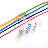 100 PCS AWG16-14 1.5-2.5mm Seal Heat Shrink Butt Wire Connectors Blue Terminals Solder Sleeve, 1.5-2.5mm Blue