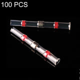 100 PCS AWG22-18 0.5-1.5mm Seal Heat Shrink Butt Wire Connectors Red Terminals Solder Sleeve, 0.5-1.5mm Red 0.5-1.5mm Red