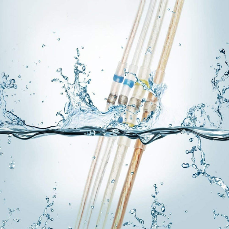 100 PCS AWG22-18 0.5-1.5mm Seal Heat Shrink Butt Wire Connectors Red Terminals Solder Sleeve, 0.5-1.5mm Red