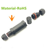 XY25 IP68 Waterproof 5 Pin Straight Cable Connector, XY25