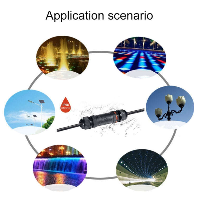 XY25 IP68 Waterproof 5 Pin Straight Cable Connector, XY25