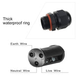 XY20 IP68 Waterproof 3 Pin Straight Cable Connector, XY20
