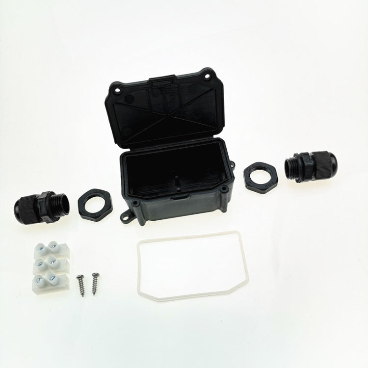 IP66 Waterproof Two-way Junction Box with PA10 3-bit Terminal, IP66+PA10