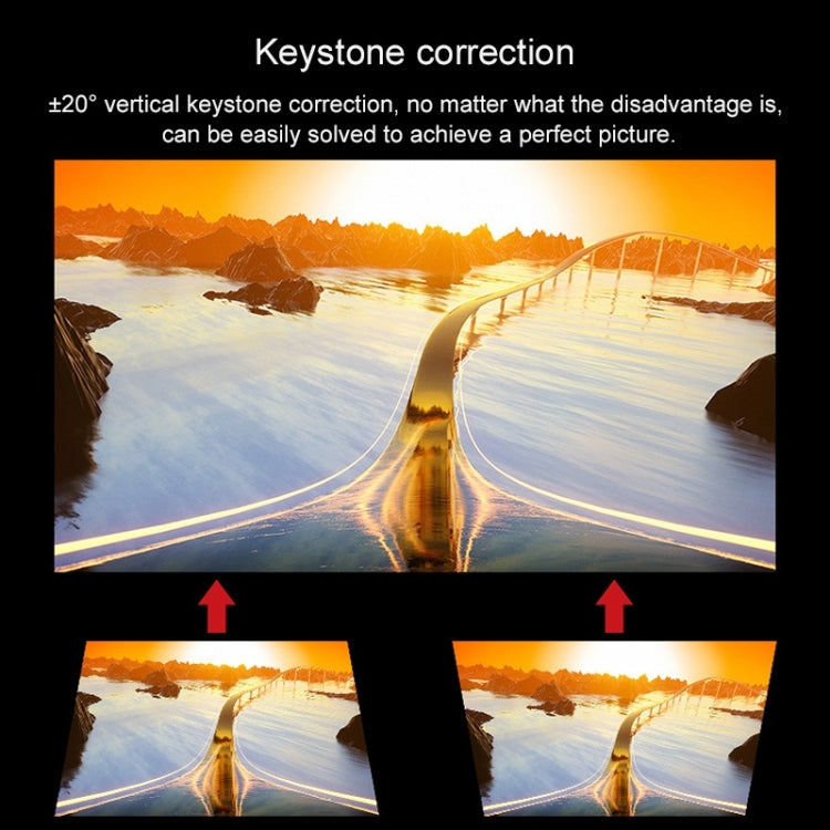 Cheerlux C9 2800 Lumens 1920x1080P HD Same Screen Smart Projector, Support HDMI x 2 / USB x 2 / VGA / AV, C9 Same Screen