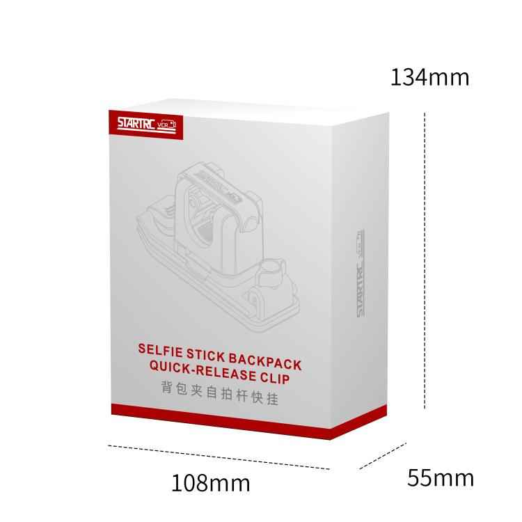 STARTRC Quick-Release Backpack Mount Clip Bracket for Selfie Stick or Action Camera, Quick-Release Clip
