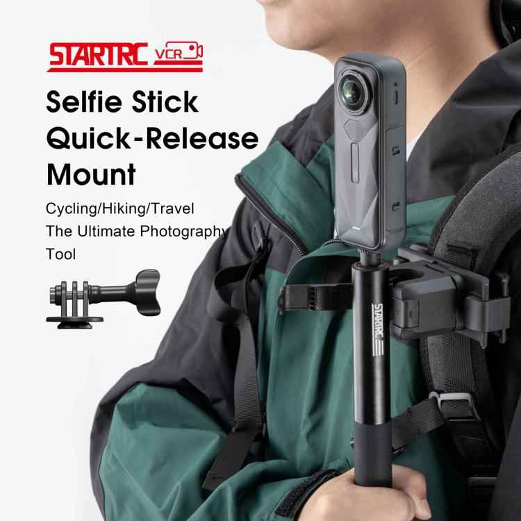 STARTRC Quick-Release Backpack Mount Clip Bracket for Selfie Stick or Action Camera, Quick-Release Clip