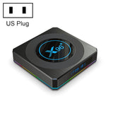 X96 X4 8K Smart TV BOX Android 11.0 Media Player with Remote Control, Amlogic S905X4 Quad Core ARM Cortex A55, RAM: 4GB, ROM: 64GB, Support 1000M, Dual Band WiFi, Bluetooth, EU Plug, 4GB+64GB