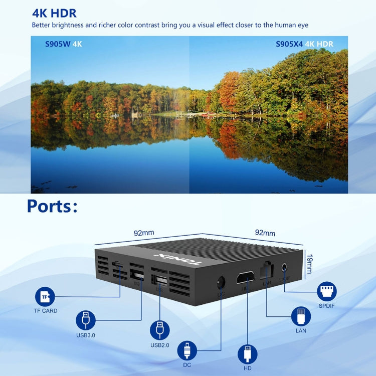 Tanix X4 Android 11 Smart TV Box, Amlogic S905X4 Quad Core - Zen Craft