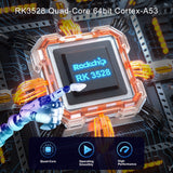 Acrylic X88 Pro 13 8K Ultra HD Android 13.0 Smart TV Box with Remote Control, RK3528 Quad-Core, 4G+64GB, 4G+64GB