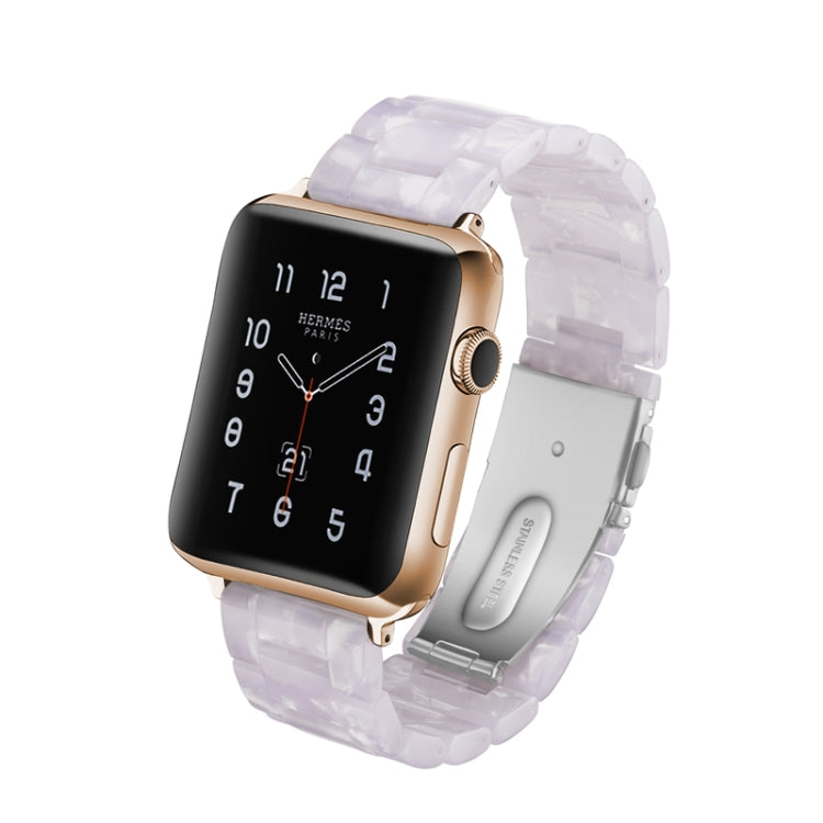 Simple Fashion Resin Watch Strap for, For Apple Watch Series 4 44mm & Series 3 & 2 & 1 42mm, For Apple Watch Series 4 40mm & Series 3 & 2 & 1 38mm, For Apple Watch Series 4 44mm & Series 3 & 2 & 1 42mm & Series 3 & 2 & 1 42mm