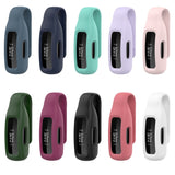 For Fitbit Inspire 2 Steel Sheet Silicone Protective Clip Case Cover, For Fitbit Inspire 2