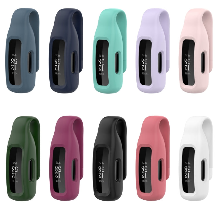For Fitbit Inspire 2 Steel Sheet Silicone Protective Clip Case Cover, For Fitbit Inspire 2