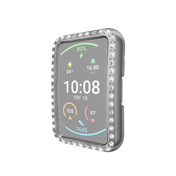 For Huawei Watch Fit Single Row Diamond PC Protective Case Cover