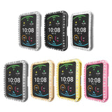 For Huawei Watch Fit Single Row Diamond PC Protective Case Cover