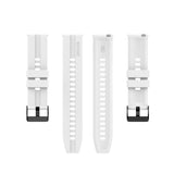 For Huawei Watch GT 2 42mm Silicone Replacement Wrist Strap Watchband, with Black Buckle, with Silver Buckle
