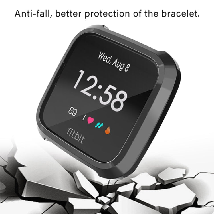 For Fitbit Versa Lite Smart Watch Full Coverage Plating TPU Protective Case