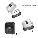 For Fitbit Versa Lite Smart Watch Full Coverage Plating TPU Protective Case