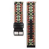 For Fitbit Versa Ethnic Style Genuine Leather Strap