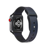 Paste Leather TPU Watchband For Apple Watch Series 6 & SE & 5 & 4 40mm / 3 & 2 & 1 38mm