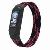 For Xiaomi Mi Band 5 / 4 / 3 / Huami Single Lap Braided Yarn + TPU Wrist Strap Watchbands, S, M, L