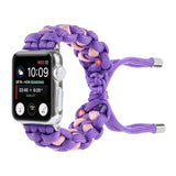 Braided Umbrella Cord Watch Strap, For Apple Watch Ultra 49mm / Series 8&7 45mm / SE 2&6&SE&5&4 44mm / 3&2&1 42mm, For Apple Watch Series 8&7 41mm / SE 2&6&SE&5&4 40mm / 3&2&1 38mm, For Apple Watch Series 7 45mm / 6 & SE & 5 & 4 44mm / 3 & 2 & 1 42mm