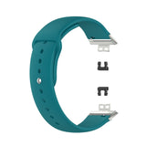 For Huawei Watch Fit 18mm Back Buckle Style Silicone Solid Color Replacement Strap Watchband