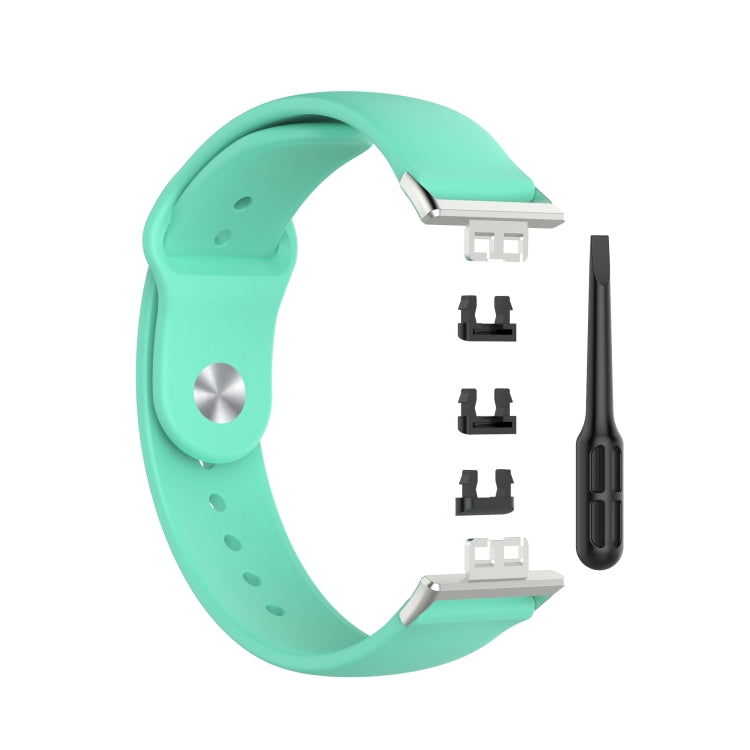 For Huawei Watch Fit 18mm Back Buckle Style Silicone Solid Color Replacement Strap Watchband