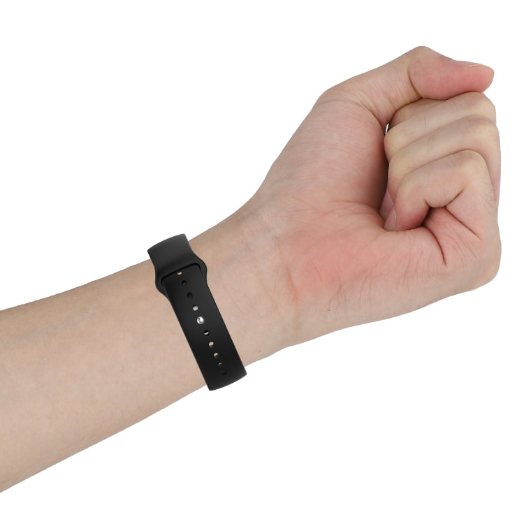 For Huawei Watch Fit 18mm Back Buckle Style Silicone Solid Color Replacement Strap Watchband