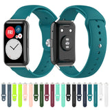 For Huawei Watch Fit 18mm Back Buckle Style Silicone Solid Color Replacement Strap Watchband