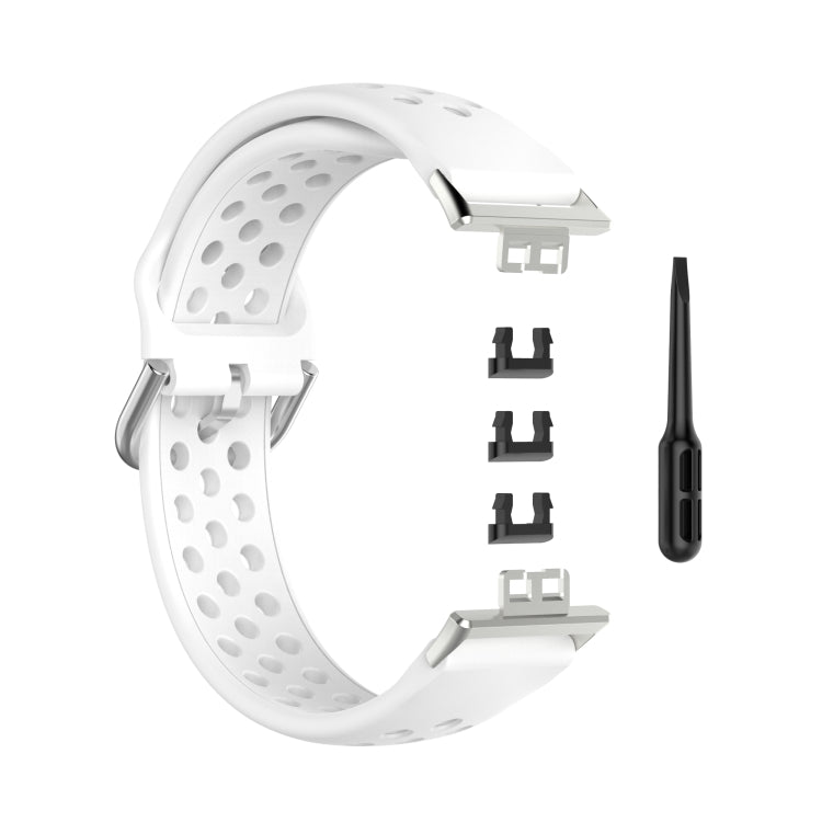 For Huawei Watch Fit 18mm Sport Style Silicone Solid Color Replacement Strap Watchband