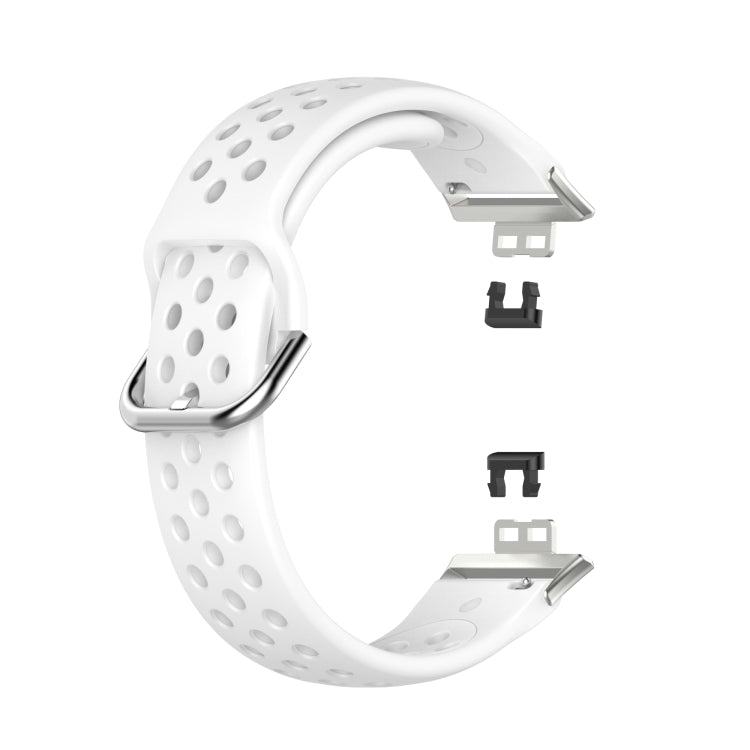 For Huawei Watch Fit 18mm Sport Style Silicone Solid Color Replacement Strap Watchband