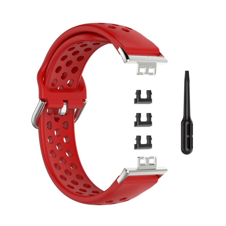 For Huawei Watch Fit 18mm Sport Style Silicone Solid Color Replacement Strap Watchband