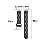 For Huawei Watch Fit 18mm Sport Style Silicone Solid Color Replacement Strap Watchband