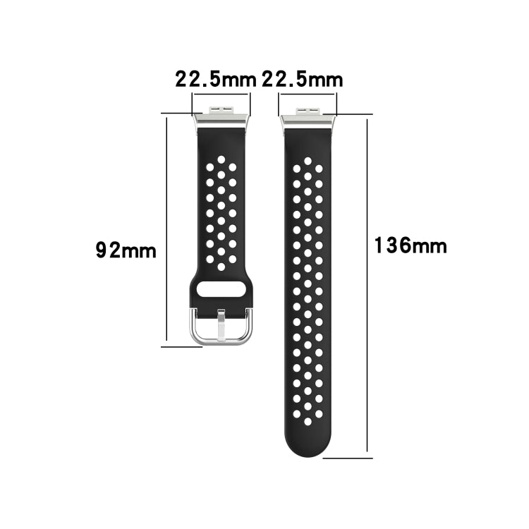 For Huawei Watch Fit 18mm Sport Style Silicone Solid Color Replacement Strap Watchband