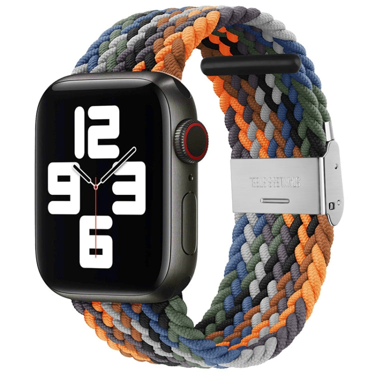 Braided + Stainless Steel Replacement Watchbands For Apple Watch Series 6 & SE & 5 & 4 40mm / 3 & 2 & 1 38mm, For Apple Watch Series 7 41mm / 6 & SE & 5 & 4 40mm, For Apple Watch Series 8&7 41mm / SE 2&6&SE&5&4 40mm / 3&2&1 38mm                        ...