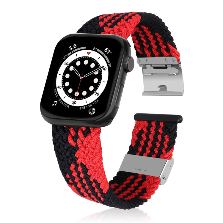 Braided + Stainless Steel Replacement Watchbands For Apple Watch Series 6 & SE & 5 & 4 40mm / 3 & 2 & 1 38mm, For Apple Watch Series 7 41mm / 6 & SE & 5 & 4 40mm, For Apple Watch Series 8&7 41mm / SE 2&6&SE&5&4 40mm / 3&2&1 38mm                        ...