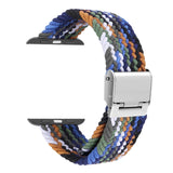 Braided + Stainless Steel Replacement Watchbands For Apple Watch Series 6 & SE & 5 & 4 40mm / 3 & 2 & 1 38mm, For Apple Watch Series 7 41mm / 6 & SE & 5 & 4 40mm, For Apple Watch Series 8&7 41mm / SE 2&6&SE&5&4 40mm / 3&2&1 38mm                        ...