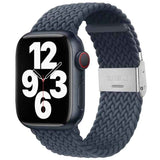 Braided + Stainless Steel Replacement Watchbands For Apple Watch Series 6 & SE & 5 & 4 40mm / 3 & 2 & 1 38mm, For Apple Watch Series 7 41mm / 6 & SE & 5 & 4 40mm, For Apple Watch Series 8&7 41mm / SE 2&6&SE&5&4 40mm / 3&2&1 38mm                        ...