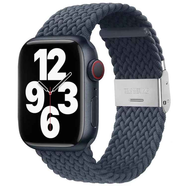 Braided + Stainless Steel Replacement Watchbands For Apple Watch Series 6 & SE & 5 & 4 40mm / 3 & 2 & 1 38mm, For Apple Watch Series 7 41mm / 6 & SE & 5 & 4 40mm, For Apple Watch Series 8&7 41mm / SE 2&6&SE&5&4 40mm / 3&2&1 38mm                        ...